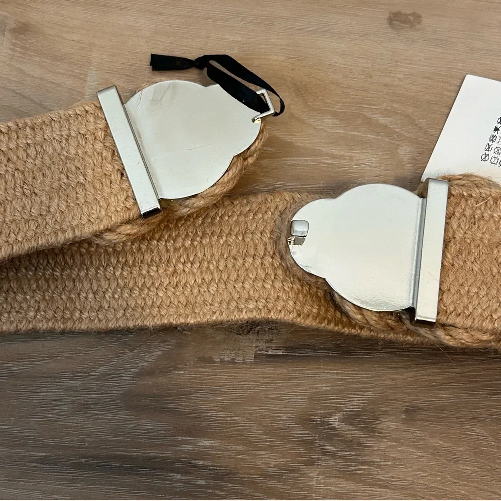 New! Zara Natural Woven Knot Belt - Picture 4 of 5